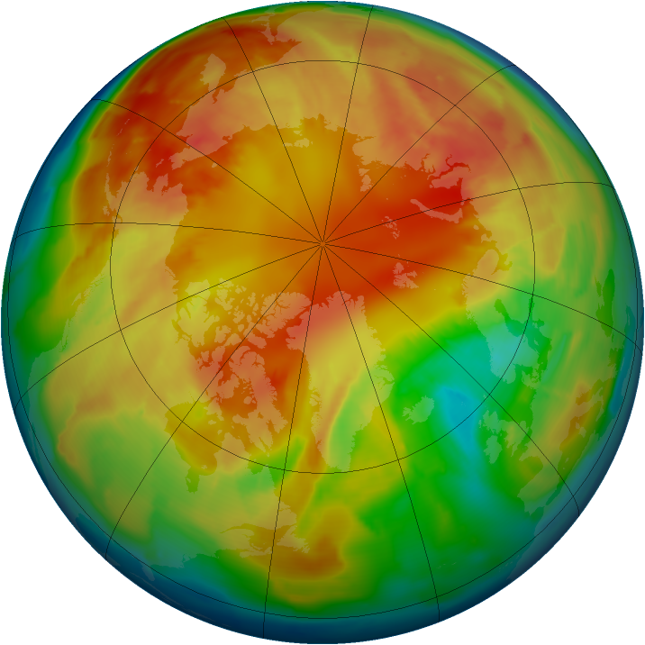 Arctic ozone map for 26 February 2013